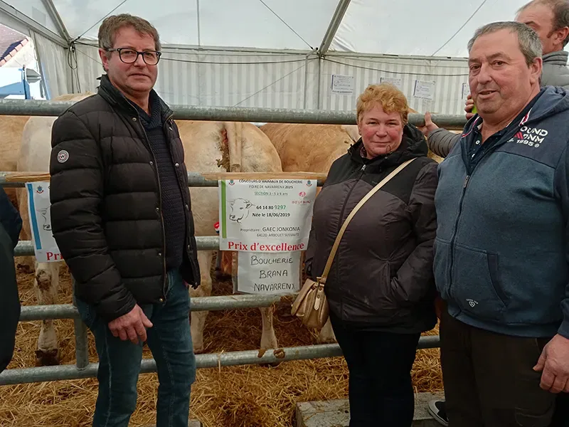 Blonde d'Aquitaine, prix d'excellence 2025 à Navarrenx