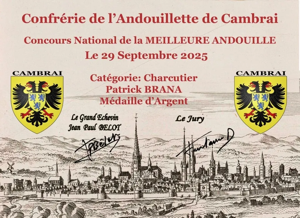 Concours national de la meilleure andouille 2025, médaille d'argent